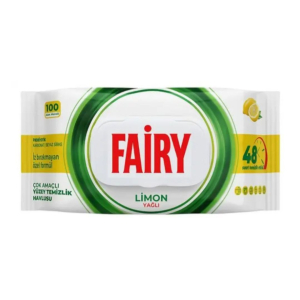 Вологі серветки для прибирання Fairy Лимон 100 шт
