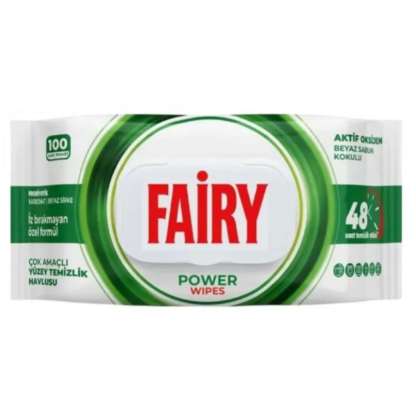 Серветки для очищення поверхонь Fairy Power, 100шт