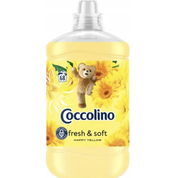 Ополіскувач для прання жовтий Коколіно Сoccolino happy yellow 68p 1,7 