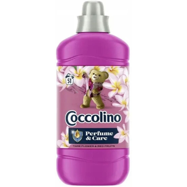 Ополіскувач для прання квіти/бергамот Коколіно Сoccolino Tiare Flower & Red Fruits 51p 1,25L Ополіскувач для прання квіти/бергамот Коколіно Сoccolino Tiare Flower & Red Fruits 51p 1,25L
