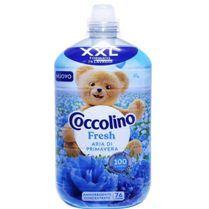 Кондиціонер для прання концентрат COCCOLINO Fresh&Protect Campanula Selvatica & Bergamotto 76 прань, 1750 мл