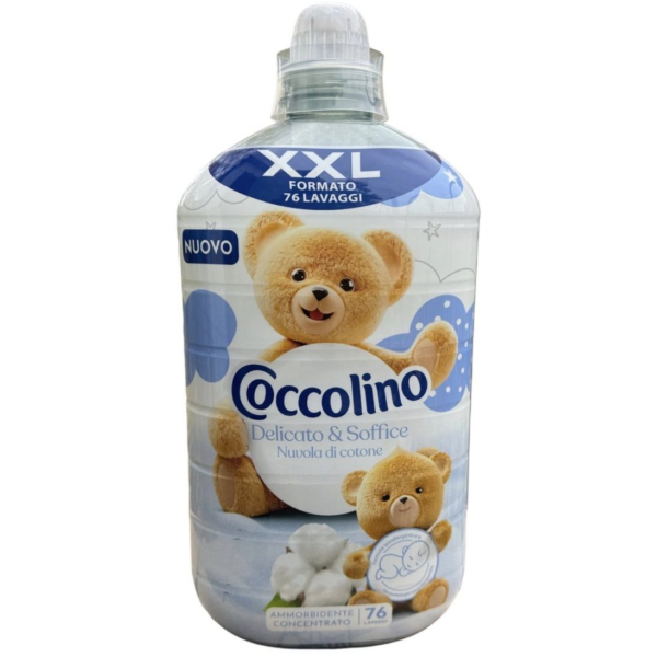 Кондиціонер для прання концентрат COCCOLINO Delicato76 прань, 1750 мл Кондиціонер для прання концентрат COCCOLINO Delicato76 прань, 1750 мл