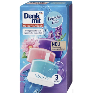 ТУАЛЕТНІ БЛОКИ ДЛЯ УНІТАЗУ DENKMIT FRISCHE-TRIO 3ШТ