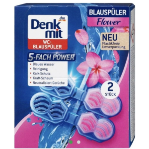 Підвісні таблетки для унітаза Denkmit WC Multi-Aktiv Flower  Splash 2шт.