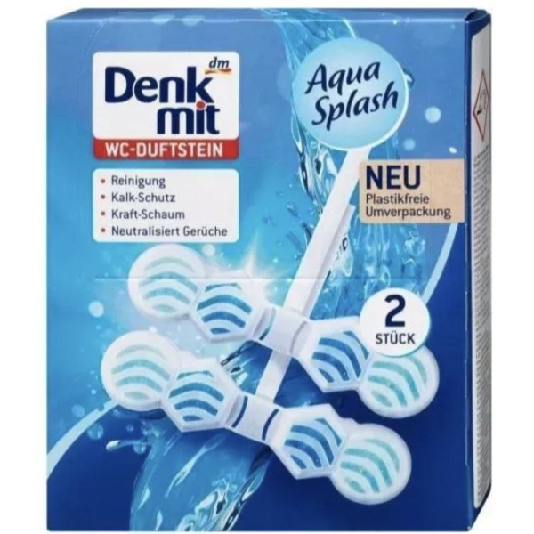 Підвісні таблетки для унітаза Denkmit WC Multi-Aktiv Ocean Splash 2шт.