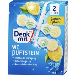 Підвісні таблетки для унітаза Denkmit WC Multi-Aktiv Lemon Splash 2шт.