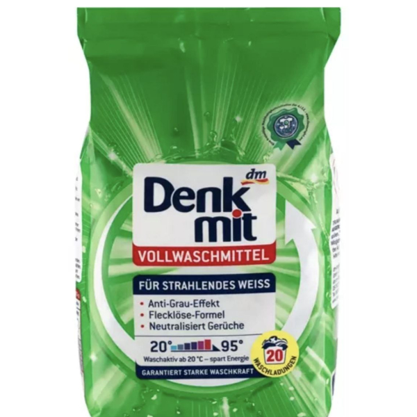 Порошок для прання білої білизни Denkmit Vollwaschmittel 1.35 кг 20 прань Порошок для прання білої білизни Denkmit Vollwaschmittel 1.35 кг 20 прань