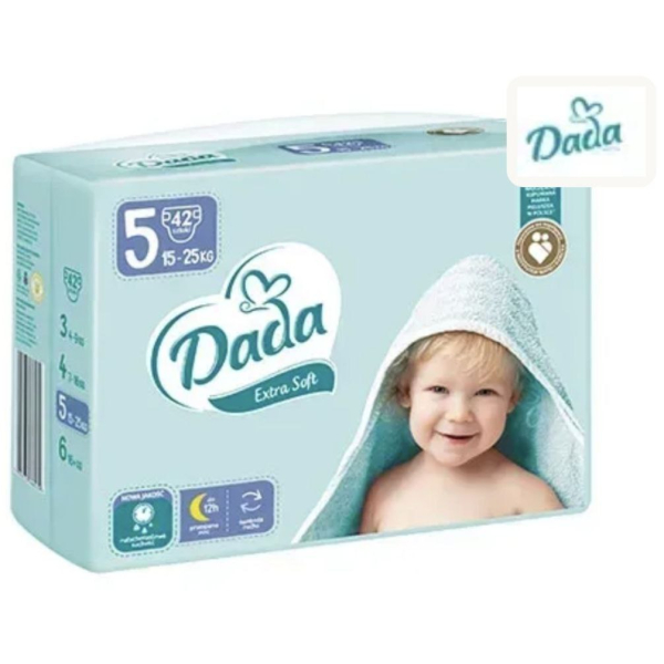 Підгузники Dada Extra Soft 5 junior, Вага 15-25 кг, 42 шт