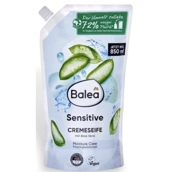 Рідке крем-мило Balea Sensitive для чутливої шкіри, запасний блок, 850 мл