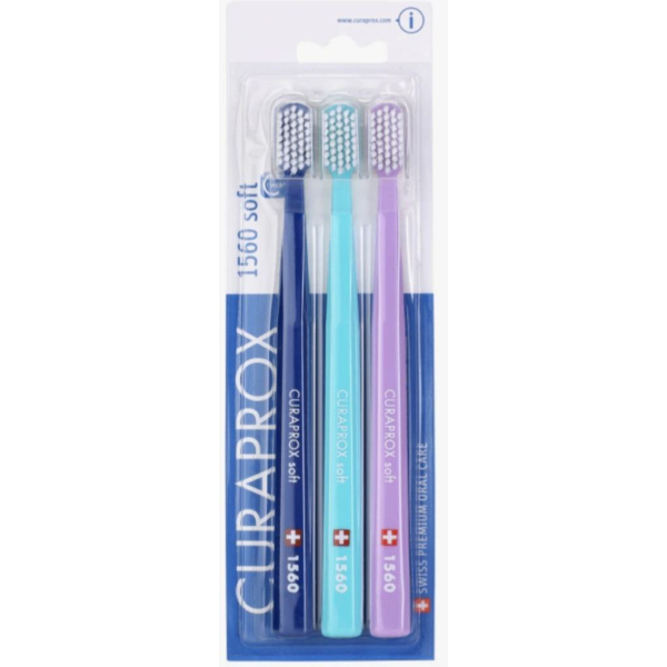 Набір зубних щіток Curaprox 1560 Soft, 3 шт. 5 (5)